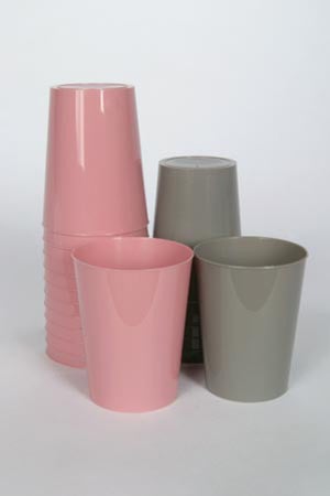 Tumbler H250-10 9 oz. Plastic Mauve Reusable