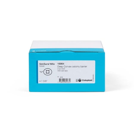 Ostomy Barrier SenSura® Mio Click Extended Wear Elastic Adhesive 60 mm Flange Blue Code System 1-3/8 Inch Opening