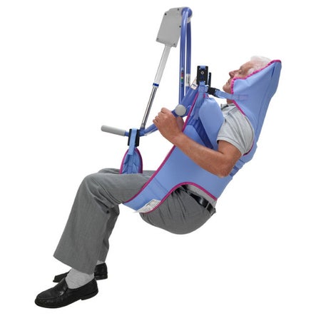 Toileting Sling 4 Point Cradle With Head Support Clip Attachment Large 600 lbs. Weight Capacity