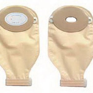 Ostomy Pouch Nu-Flex™ Nu-Barrier 11 Inch Length Oval E, Convex, Trim to Fit 1-3/4 to 3-1/4 Inch Stoma Drainable, Roll-Up Closure
