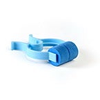 Nose Clip Curaplex Universal, Blue, Foam Tip, Single Patient Use, Non-Slip