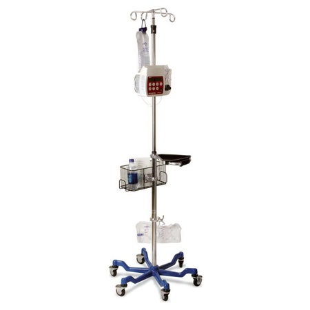 IV Stand Ram Horn Hooks, Telescoping Pole 4 Hooks 6 Legs with Casters