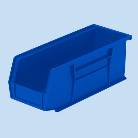 Storage Bin HCL® Super Tough Blue Plastic 4 X 4-1/8 X 10-7/8 Inch