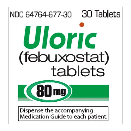 Uloric® Febuxostat 80 mg Tablet 30 Tablets