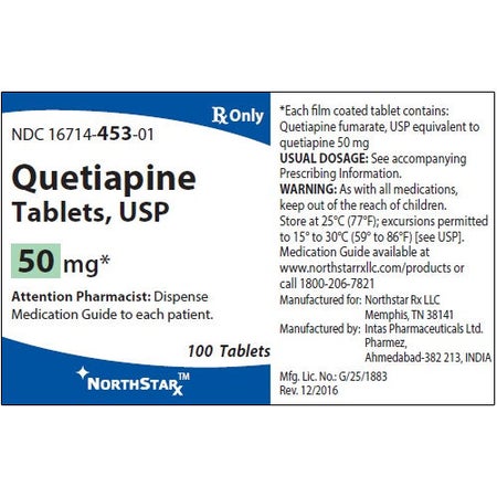 Quetiapine Fumarate 50 mg Tablet 100 Tablets