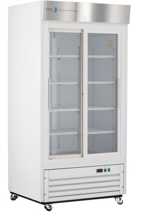 Upright Refrigerator ABS® Laboratory Use 33 cu.ft. 2 Sliding Glass Doors Cycle Defrost