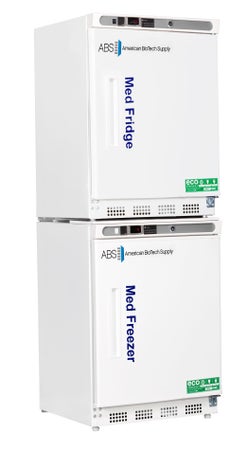 Upright Refrigerator / Freezer ABS® Pharmaceutical 9 cu.ft. 2 Solid Swing Doors Cycle Refrigerator / Manual Freezer Defrost