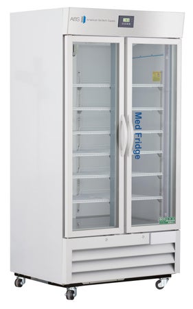 Upright Refrigerator ABS® Pharmaceutical 36 cu.ft. 2 Swing Glass Doors Cycle Defrost