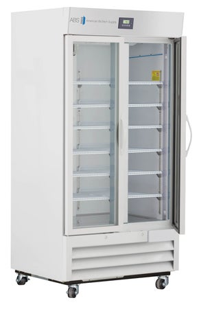 Upright Refrigerator ABS® Pharmaceutical 36 cu.ft. 2 Swing Glass Doors Cycle Defrost