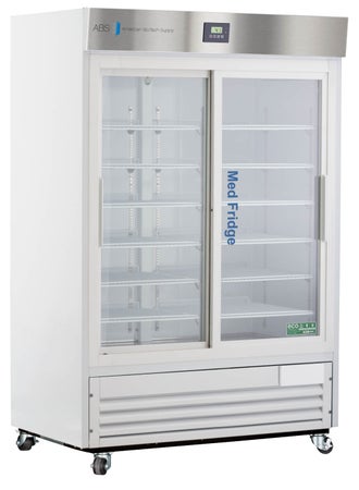 Upright Refrigerator ABS® Pharmaceutical 47 cu.ft. 2 Sliding Glass Doors Cycle Defrost