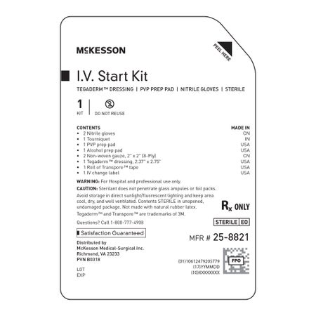 IV Start Kit McKesson Sterile