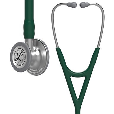 Cardiology Stethoscope 3M™ Littmann® Cardiology IV™ Green 1-Tube 22 Inch Tube Convertible Chestpiece