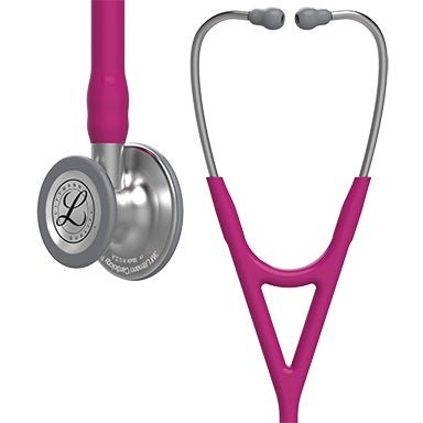 Cardiology Stethoscope 3M™ Littmann® Cardiology IV™ Raspberry 1-Tube 27 Inch Tube Convertible Chestpiece
