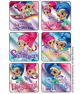 Sticker Kids Love Stickers® 75 per Roll Shimmer and Shine Genies Divine Foil 2-1/2 X 2-1/2 Inch