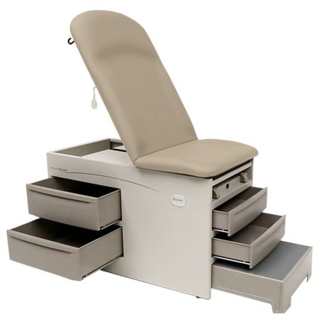 Exam Table with Storage Access™ Fixed Height 28 W X 57-2/7 to 71 L Inch Pneumatic Adjustable Backrest 500 lbs. Weight Capacity