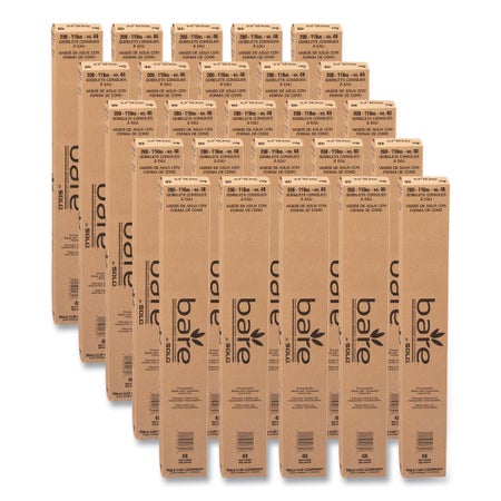 Paper Cone Cup Bare® 4 oz. Paper White Disposable