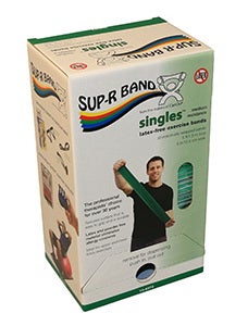 Exercise Resistance Band Sup-R Band® Green 5 Inch X 5 Foot Medium Resistance