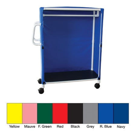 Linen / Specialty Cart with Cover 1 Shelf 125 lbs. per Shelf Weight Capacity PVC 4 Inch Twin Casters