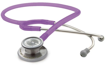 Clinician Stethoscope Adscope® 608 Purple 1-Tube 22 Inch Tube Convertible Chestpiece