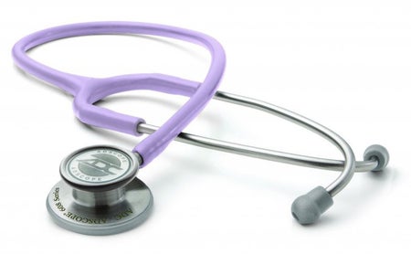 Clinician Stethoscope Adscope® 608 Lavender 1-Tube 22 Inch Tube Convertible Chestpiece