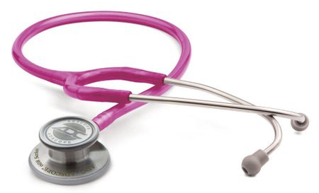 Clinician Stethoscope Adscope® 608 Raspberry 1-Tube 22 Inch Tube Convertible Chestpiece