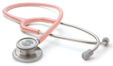 Clinician Stethoscope Adscope® 608 Pink 1-Tube 22 Inch Tube Convertible Chestpiece