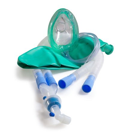 Anesthesia Breathing Circuit McKesson Expandable Tube 96 Inch Tube Dual Limb Adult 3 Liter Bag Single Patient Use