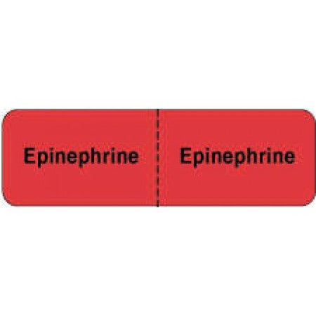 Drug Label PDC® Anesthesia Label Epinephrine Red 7/8 X 2-7/8 Inch