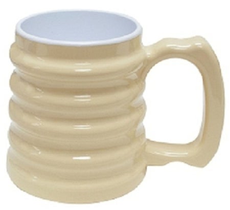 Insulated Drinking Mug 10 oz. Plastic Beige Reusable