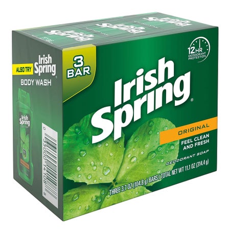 Soap Irish Spring® Bar 3.75 oz. Individually Wrapped Original Scent