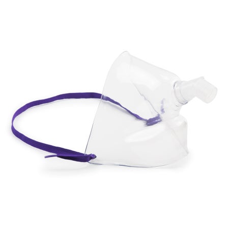 Oxygen Face Tent McKesson Face Tent Style Adult One Size Fits Most Adjustable Head Strap