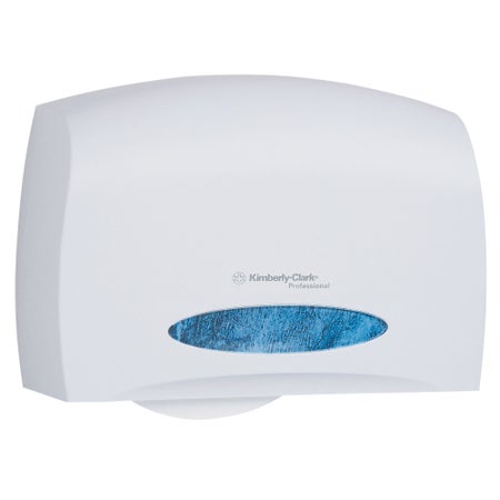 Toilet Tissue Dispenser K-C PROFESSIONAL White Plastic Manual Pull Jumbo Roll Wall Mount
