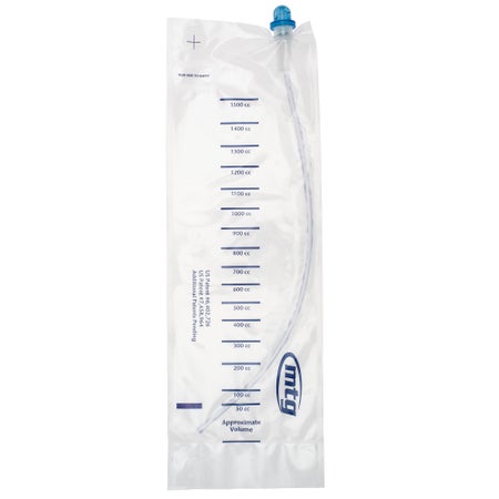 Intermittent Closed System Catheter EZ-Advancer® Straight 14 Fr. Without Balloon Vinyl / Silicone