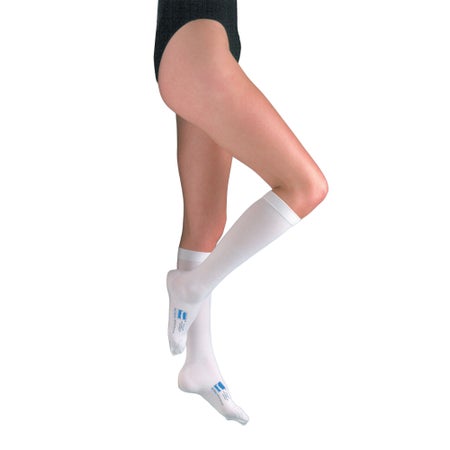 Anti-embolism Stocking T.E.D.™ Knee High Medium / Long White Inspection Toe