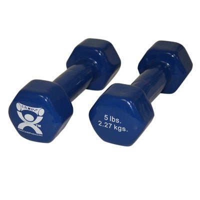 Dumbbell Pair Hexagon Heads CanDo® 5 lbs.