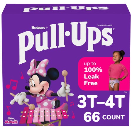 Female Toddler Training Pants Pull-Ups® Size 3T to 4T Disposable Moderate Absorbency