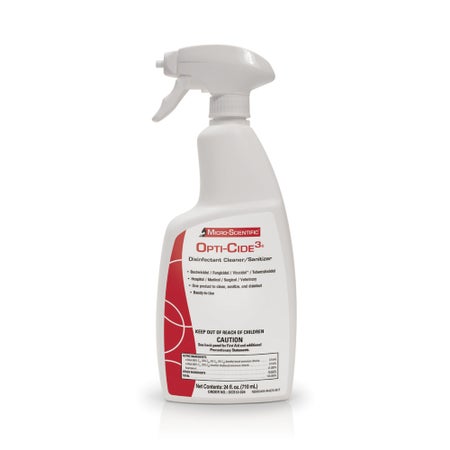 Surface Disinfectant Cleaner Opti-Cide3® Broad Spectrum Trigger Spray Liquid 24 oz. Bottle Alcohol Scent NonSterile