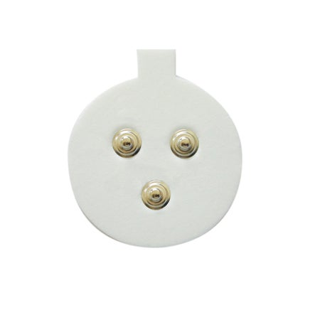 EMG Triode Electrode 2 cm Wide Spacing Silver / Silver Chloride NonSterile Circular Tip Disposable