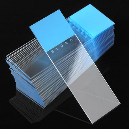 Microscope Slide Diamond® White Glass 25 X 75 X 1 mm Blue Frosted End