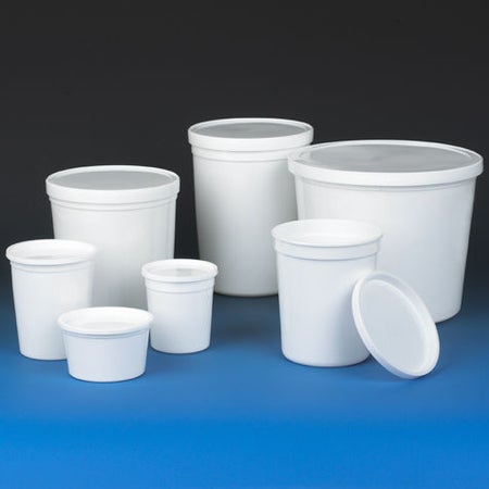 Stool Specimen Container 2-1/4 X 3-4/5 Inch 240 mL (8 oz.) Snap-On Lid NonSterile