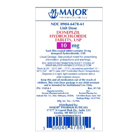 Donepezil HCl 10 mg Tablet 100 Tablets