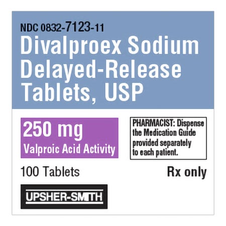 Divalproex Sodium 250 mg Tablet 100 Tablets