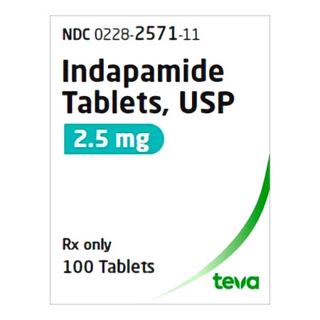 Indapamide 2.5 mg Tablet 100 Tablets