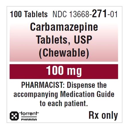 Carbamazepine 100 mg Chewable Tablet 100 Tablets
