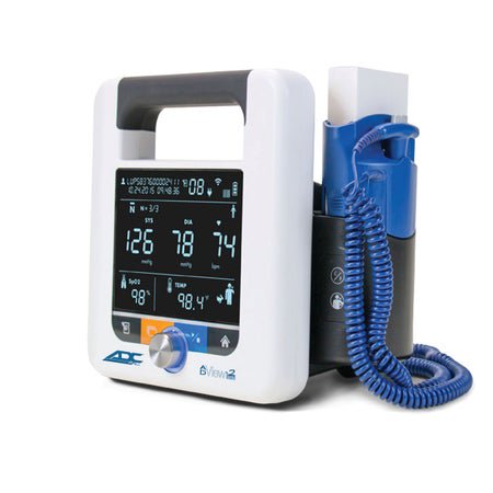 Vital Signs Monitor Adview™ Spot Check NIBP / Temperature AC Power / Battery Operated