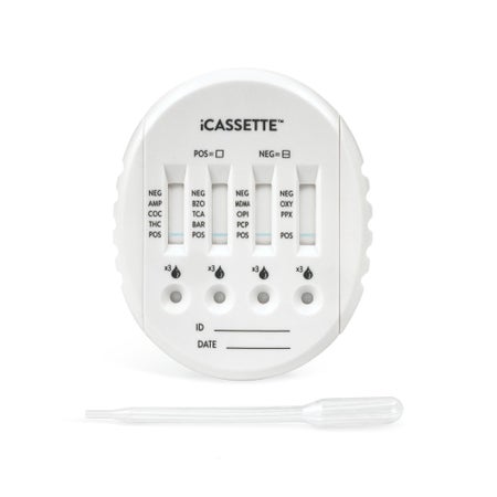 Drugs of Abuse Test Kit iCassette™ COC, THC 25 Tests CLIA Waived