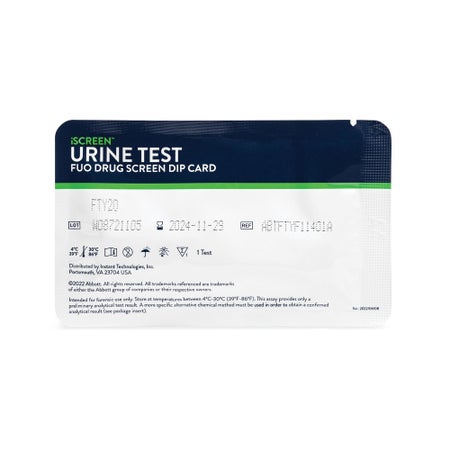Drugs of Abuse Test Kit COC, mAMP/MET, OPI, PCP, THC 25 Tests CLIA Non-Waived