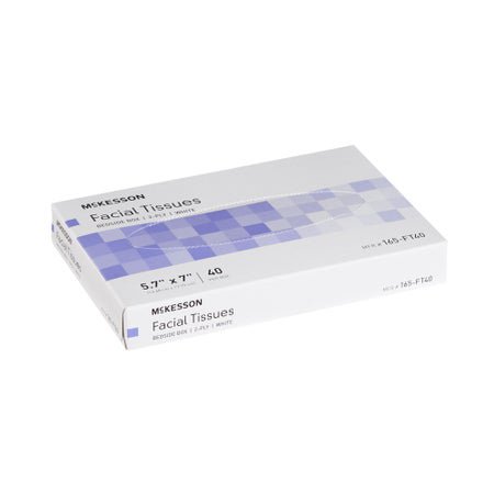Facial Tissue McKesson White 5-7/10 X 7 Inch 40 Count