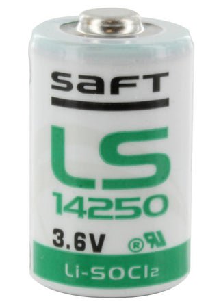 Lithium Battery Saft 1/2 AA Cell 3.6 Volt Disposable 1 Pack