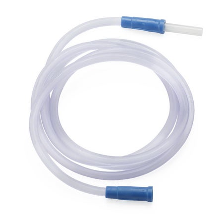 Suction Tubing Clear 3/16 Inch I.D. 6 Foot Length Non-Conductive PVC Sterile